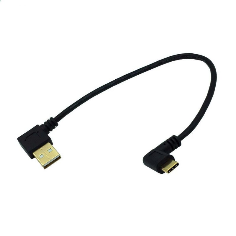  Left Angle USB Data Sync Charge Cable Connector