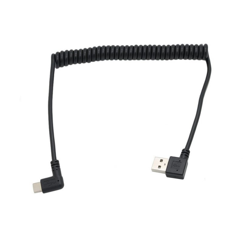 USB 3.1 type-C data cable USB 2.0 spring extendable cable