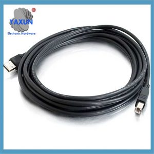 2m USB Cable - USB A to USB B Cable Type A USB - Type B USB - 6ft - Sort