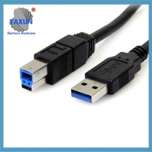 Black SuperSpeed USB 3.0 Cable A to B 10 ft