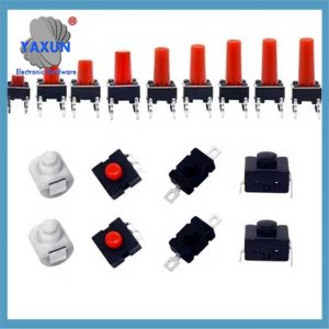 Electronic Tactile Switch Self Locking Switch, Dc 260v 1.5 A Tactile Tact Switch