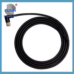 M8 Aviation Sensor Cable 5 Pin use professional high quality black rubber bakeute