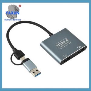 USB3.0 to dual HDMI adapter cable dual TYPEC, support MST three-screen display, suitable for M1 M2 graphics card